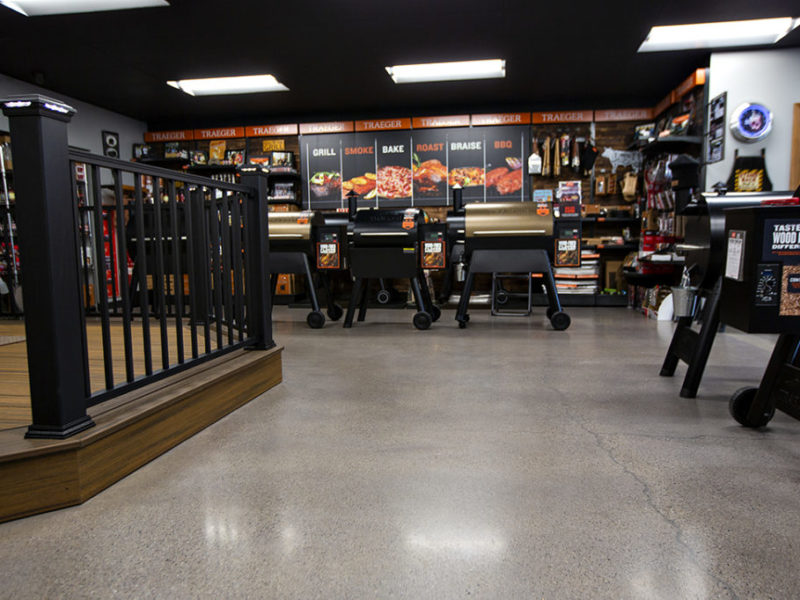 Commercial Polished Concrete Floor at Simply Decks