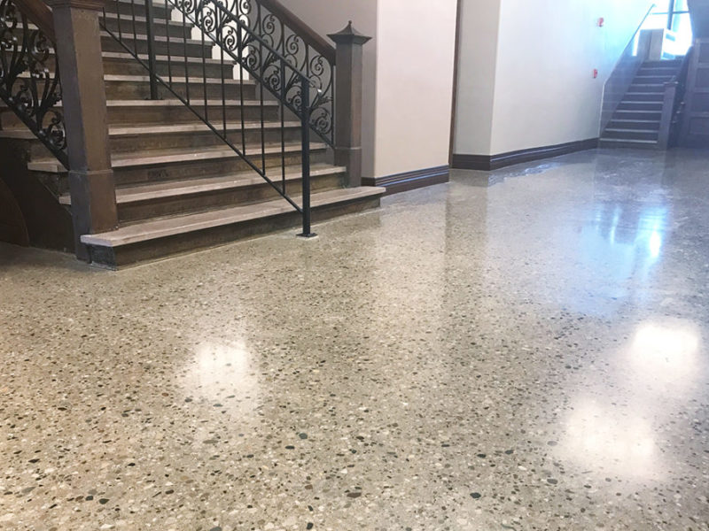 Polished Concrete flooring Fulton County Courthouse