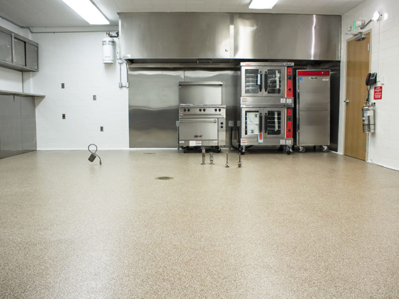 1/8” epoxy chip floor Commercial Kitchens fort wayne, IN