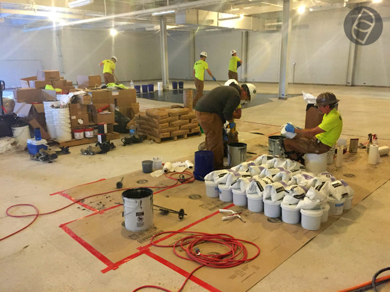 concrete floor project for police station Northwest Indiana