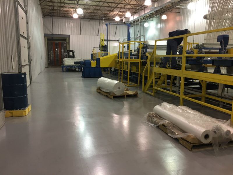 Solid Epoxy Coating for Manufacturing Plant in Grabill