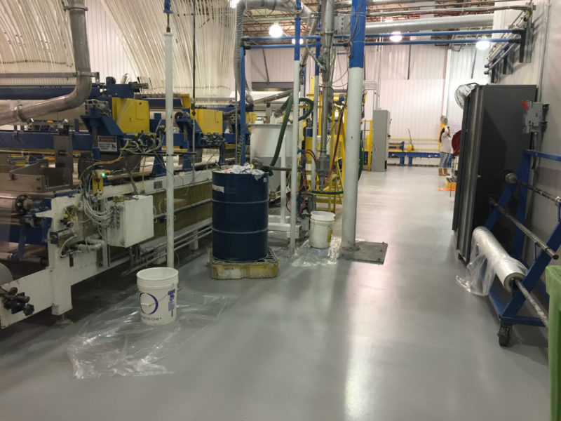 Solid Epoxy Coating for Manufacturing Plant