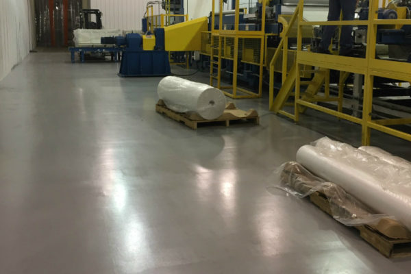 Medium Gray Solid Epoxy Coating for Manufacturing Plant in Grabill