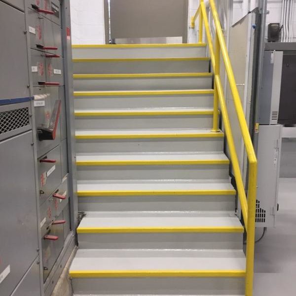 Epoxy Coating with Grit - stairs