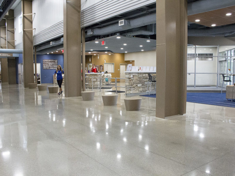 Polished Concrete floor project 800 Grit – High Sheen (Main)