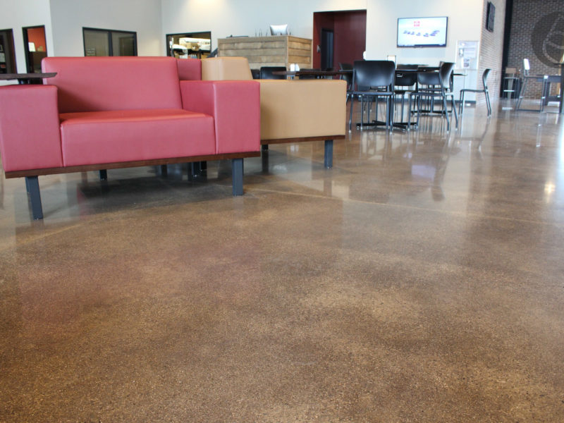 Polished Concrete floor in University of Northwestern, Ohio
