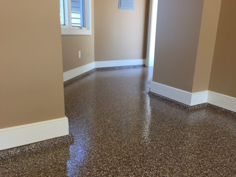 Fullbroadcast epoxy floor