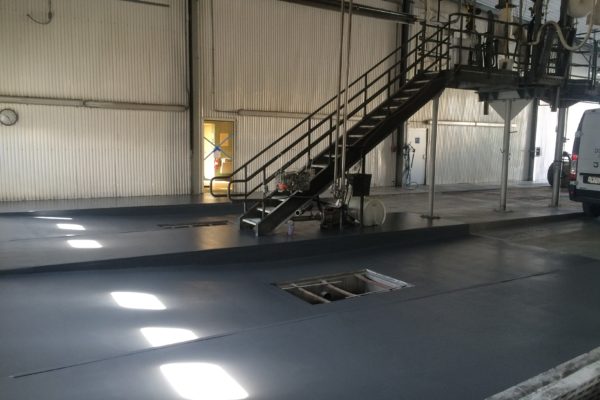 polished concrete floor - Store and Haul
