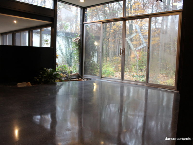Midnight Black - Residential Polished Concrete Floor