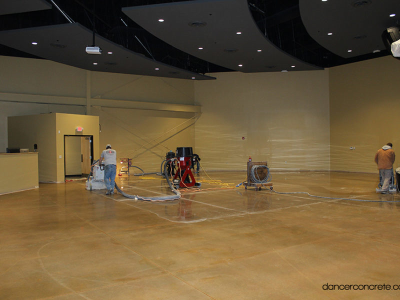 Polished Stained Concrete Flooring
