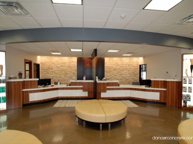 Polished Concrete Floor at Vein Care Center Lima, Ohio