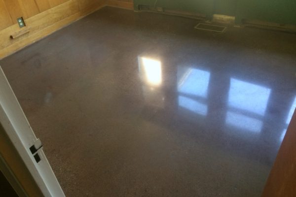 Polished concrete Floor in a small residential