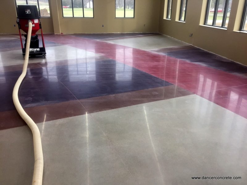 Ancilla College polished concrete floor project