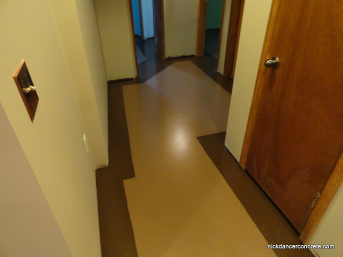 colored epoxy basement concrete floor Fort Wayne