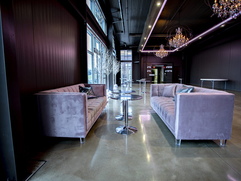 Party Room at Two EE's Commercial StrongTread Polished Concrete