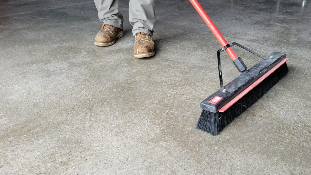 Sweep regularly to maintain your floors.
