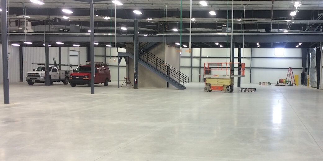 Sealed concrete at American Sealants